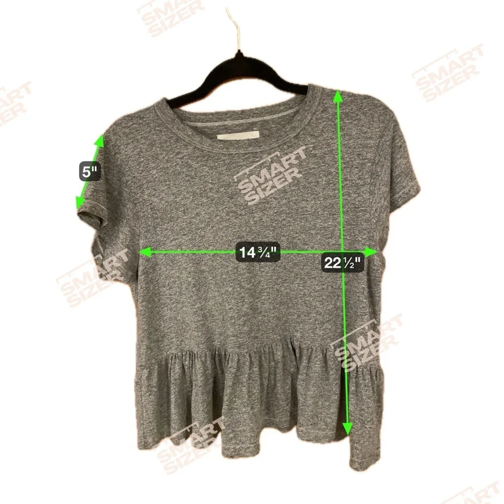 The Great Ruffle Tee in Heather Grey - Picture 7 of 7